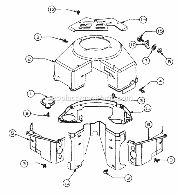 Covers Diagram and Parts List for 5416R 457900-460859, 553C562K100, 554C562K100 Cub Cadet Lawn Mower